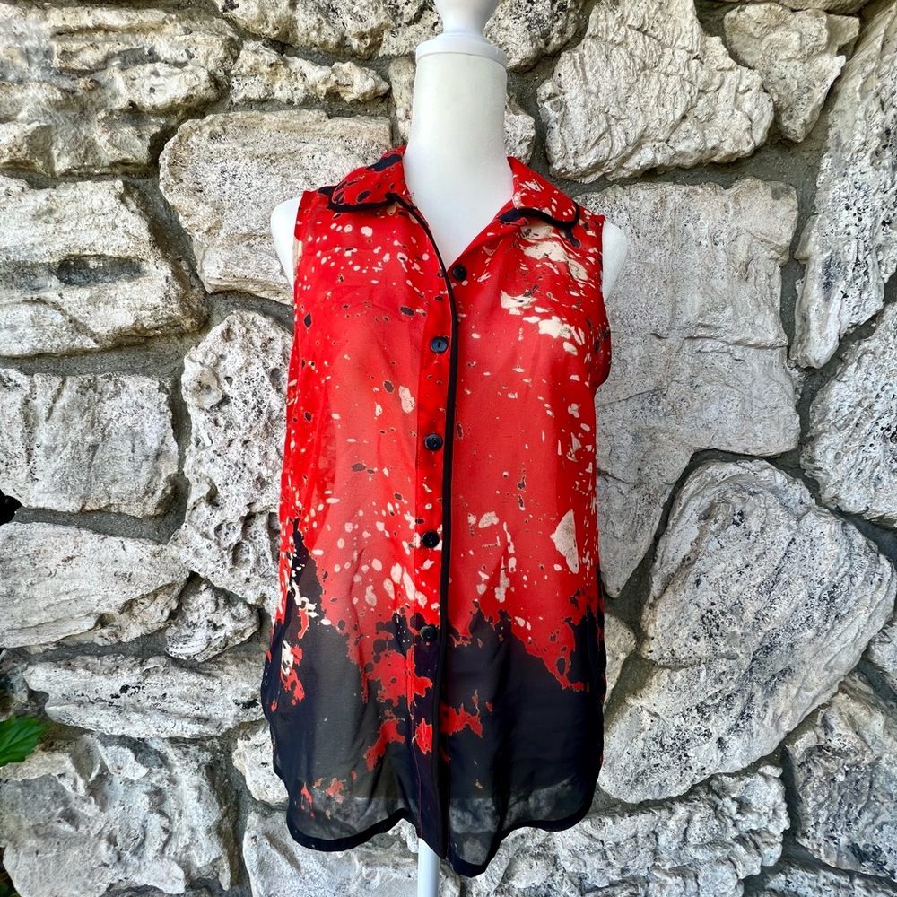 Made For Impulse Sheer Blouse Size S